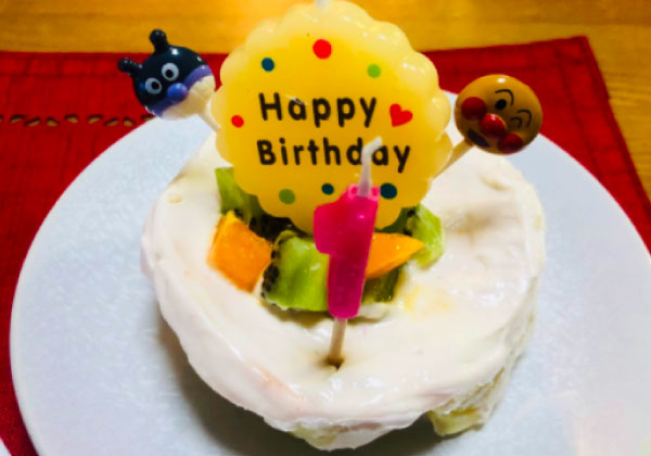完了期（1歳～1歳6ヶ月）｜1歳の誕生日ケーキ