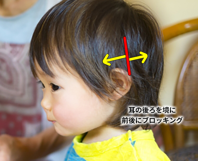 【1歳男の子】耳周りともみあげのヘアカットのコツ